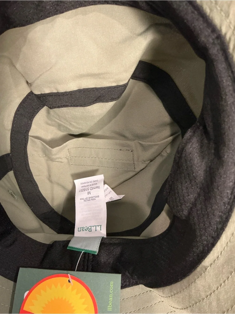 L.L.Bean Olive Green Bucket Hat Size Medium